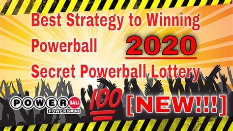 powerball strategy|best strategy for playing powerball.